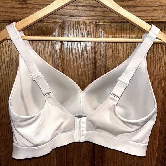 Cacique Lightly Lined No Wire Bra 40DD Tan Neutral Everyday Comfort Adjustable - Picture 2 of 6